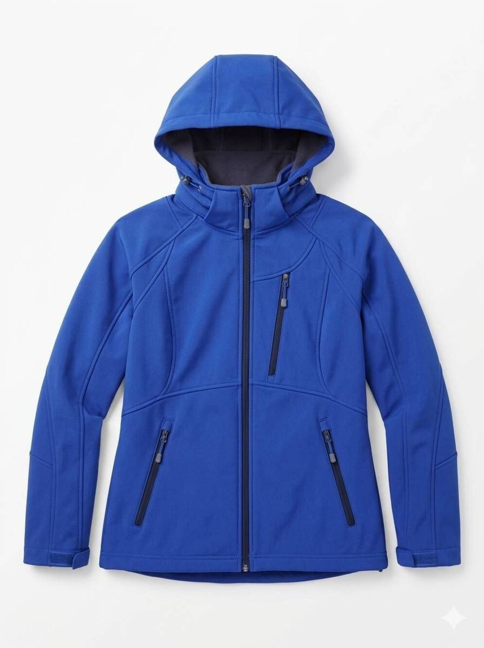 💛Xersion Blue Fleece Lined Softshell Hooded Jacket Medium